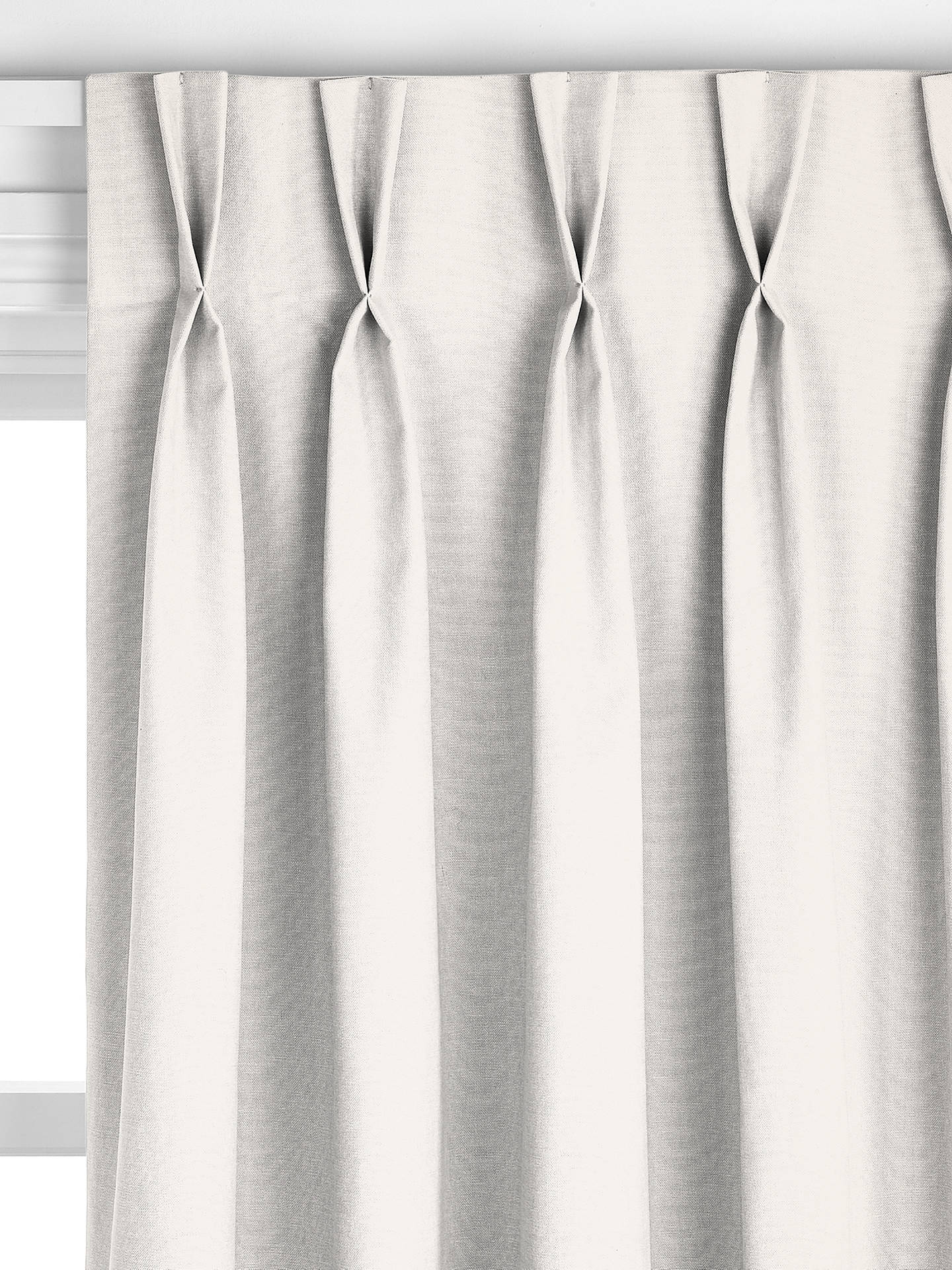 John Lewis ANYDAY Arlo Made to Measure Curtains, Lily White