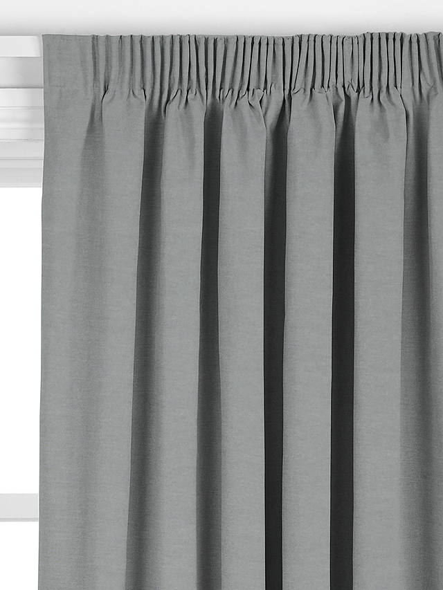 John Lewis ANYDAY Arlo Made to Measure Curtains, Storm Grey