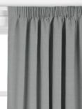 John Lewis ANYDAY Arlo Made to Measure Curtains or Roman Blind, Storm Grey