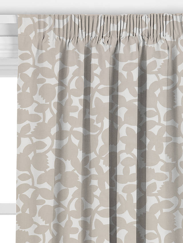 John Lewis ANYDAY Freida Made to Measure Curtains, Putty