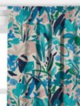 John Lewis Abstract Blossom Made to Measure Curtains or Roman Blind, Turquoise