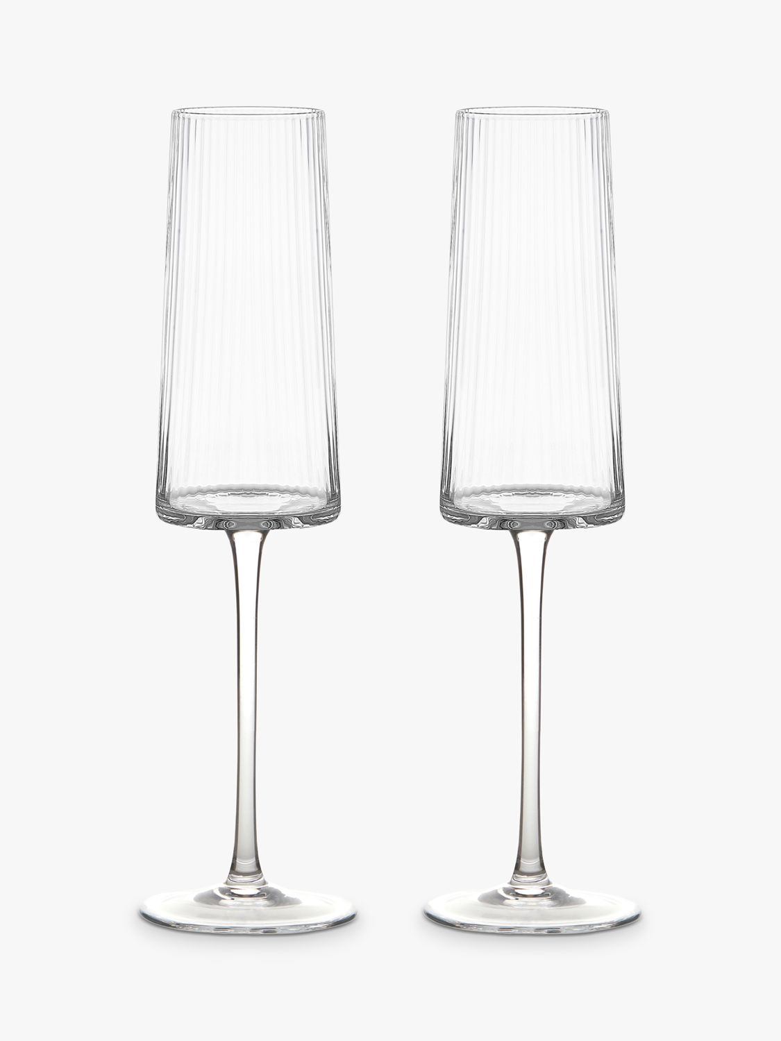 SoHo Champagne Flutes Silver - Set of 2 - Anton Studio Designs