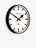 Newgate Clocks Quartz Railway Wall Clock, 37cm, Black