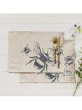Selbrae House Bee Linen/Cotton Placemats, Set of 2, Natural