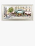 Richard Macneil - 'Paris Cafe' Framed Print, 56 x 111cm, Multi