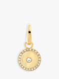 Melissa Odabash Crystal Coin Charm, Gold