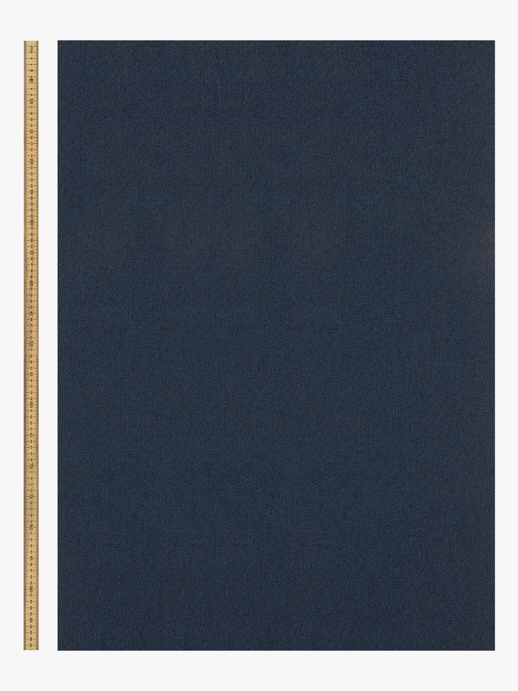 John Lewis Boucle Plain Fabric, Dark Navy, Price Band C