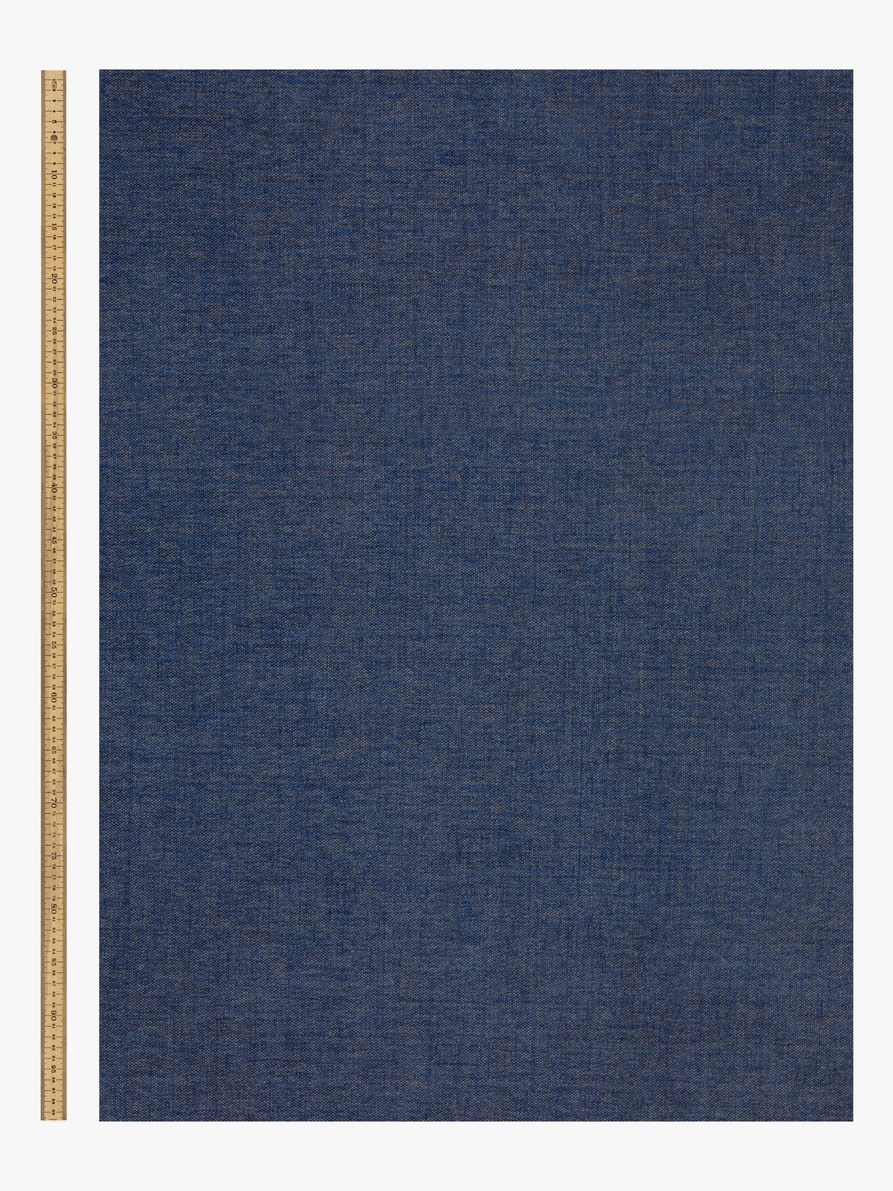 John Lewis Easy Clean Chunky Chenille Plain Fabric, Navy, Price Band C
