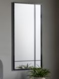 Gallery Direct Fruili Rectangular Metal Frame Wall Mirror, 100 x 50cm, Black