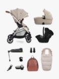 Silver Cross Dune Ultimate Pack with First Bed Folding Carrycot, Stone