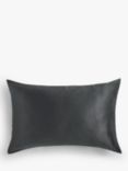 John Lewis Organic Mulberry Silk Standard Pillowcase, Charcoal