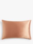 John Lewis Organic Mulberry Silk Standard Pillowcase, Tuscan Clay