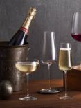 Luigi Bormioli Talismano Glass Champagne Flute, Set of 4, 210ml, Clear
