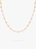 LARNAUTI Diamond Cut Beaded Chain Necklace, Gold