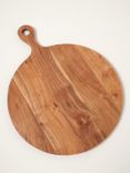 Truly Round Acacia Wood Serving Board, 53cm, Natural