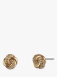 Lauren Ralph Lauren Pave Glass Knot Stud Earrings, Gold