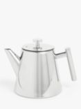 John Lewis Double Wall Teapot with Infuser, 1.2L, Stainless Steel
