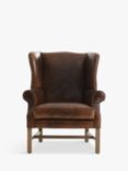 Halo Wing Leather Armchair, London Leather Cognac