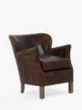 Halo Cosy Leather Armchair, London Leather Cognac