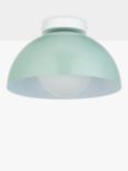 John Lewis Bell Semi-Flush Ceiling Light, Mist Green