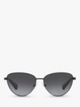 Ralph RA4134 Women's Cat's Eye Sunglasses, Black/Grey Gradient