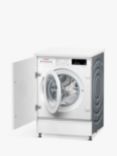 Bosch Series 6 WIW28302GB Integrated Washing Machine, 8kg Load, 1400rpm Spin, White