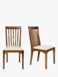 Laura Ashley Garrat Dining Chairs, Set of 2, Dark Brown