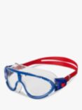 Speedo Junior Rift Biofuse Swimming Mask/Goggles, Mid Red/Blue
