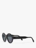 Giorgio Armani AR 903M Women's Round Sunglasses, Black/Grey