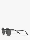 Ray-Ban RB3688 Unisex Square Sunglasses, Black/Grey