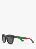 Gucci GG0003SN Men's D-Frame Sunglasses, Black/Green