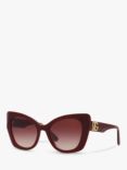 Dolce & Gabbana DG4405 Women's Butterfly Sunglasses, Bordeaux/Red Gradient