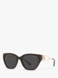 Michael Kors MK2154 Women's Lake Como Square Sunglasses, Brown