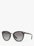 Vogue VO5230S Women's Butterfly Sunglasses, Black/Grey Gradient
