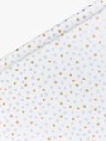 John Lewis Unwrapped Ditsy Heart Print Wrapping Paper, Gold/Silver, 3m