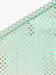 John Lewis Unwrapped Spot Wrapping Paper, Mint/Rose Gold, 3m