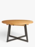 John Lewis Calia 4-6 Seater Round Extending Dining Table, Oak