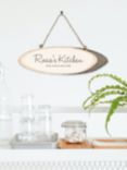 Treat Republic Personalised Rustic Wood Kitchen Sign, Natural