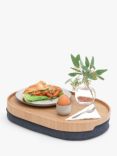 Bosign Willow Wood Non-Slip Oval Lap Tray, 39cm, Natural