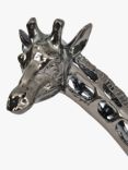 Libra Interiors Hollow Giraffe Sculpture, H53cm, Nickel