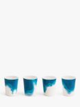Rick Stein Coves of Cornwall Melamine Tumblers, Set of 4, 325ml, Blue/White