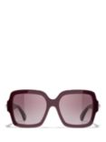 CHANEL CH5479 Women's Square Sunglasses, Red