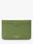 Jasper Conran London Bryn Leather Zip Card Holder, Green