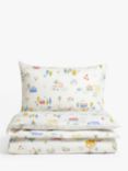 John Lewis ANYDAY Happy Houses Reversible Toddler Pure Cotton Duvet Cover & Pillowcase Set