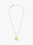 Estella Bartlett Linear Circle Pendant Necklace, Gold