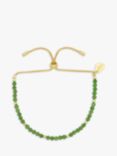 Estella Bartlett Amelia Agate Beaded Bracelet, Gold/Green