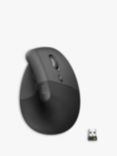 Logitech Lift Wireless Vertical Ergonomic Mouse, Graphite