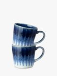 Denby Studio Blue Accent Stoneware Mugs, Set of 2, 400ml, Blue