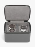 Stackers Double Watch Box, Grey