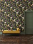 Osborne & Little Michelia Wallpaper, Charcoal W7612-01